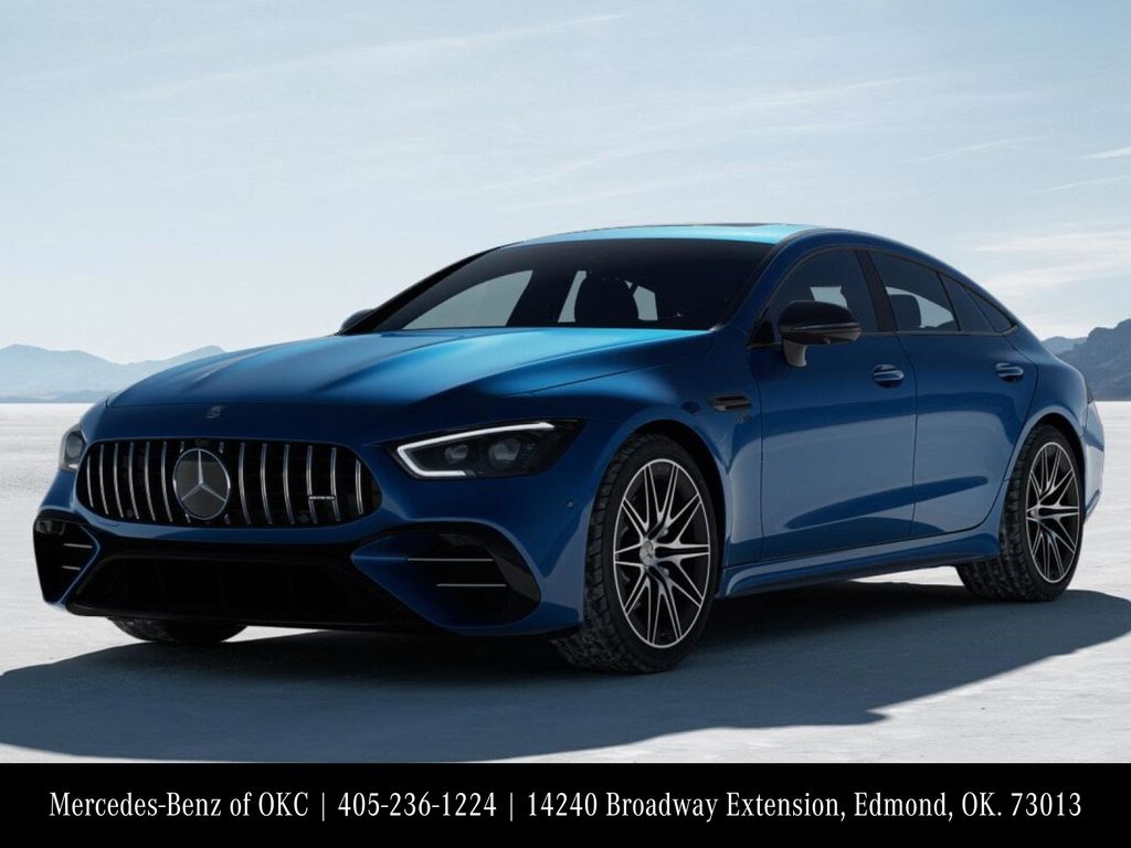 Starling Blue Metallic 2026 Mercedes-Benz AMG GT Coupe All-Wheel Drive 9-Speed Automatic