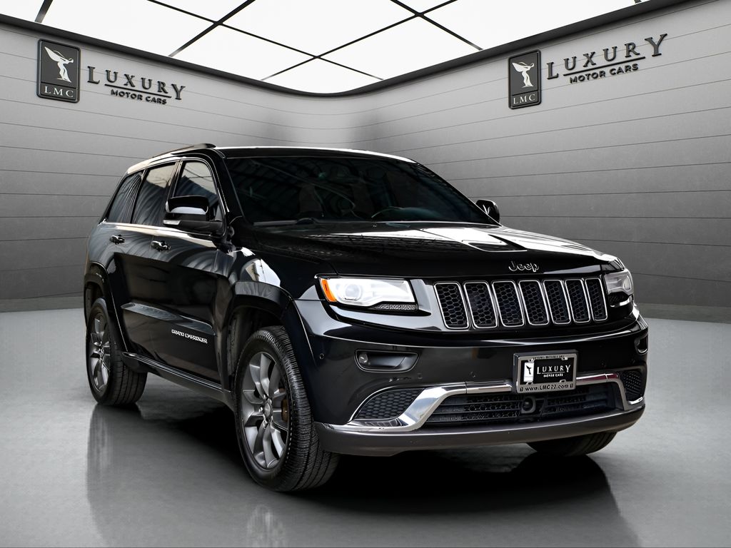 Brilliant Black Crystal Pearlcoat 2014 Jeep Grand Cherokee Summit 4WD SUV / Crossover Four-Wheel Drive 8-Speed Automatic