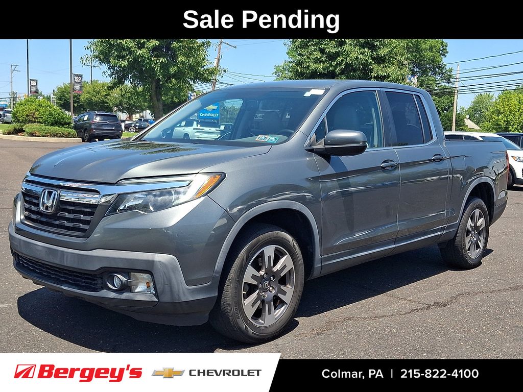 Gray 2017 Honda Ridgeline Pickup Truck All-Wheel Drive 6-Speed Automatic