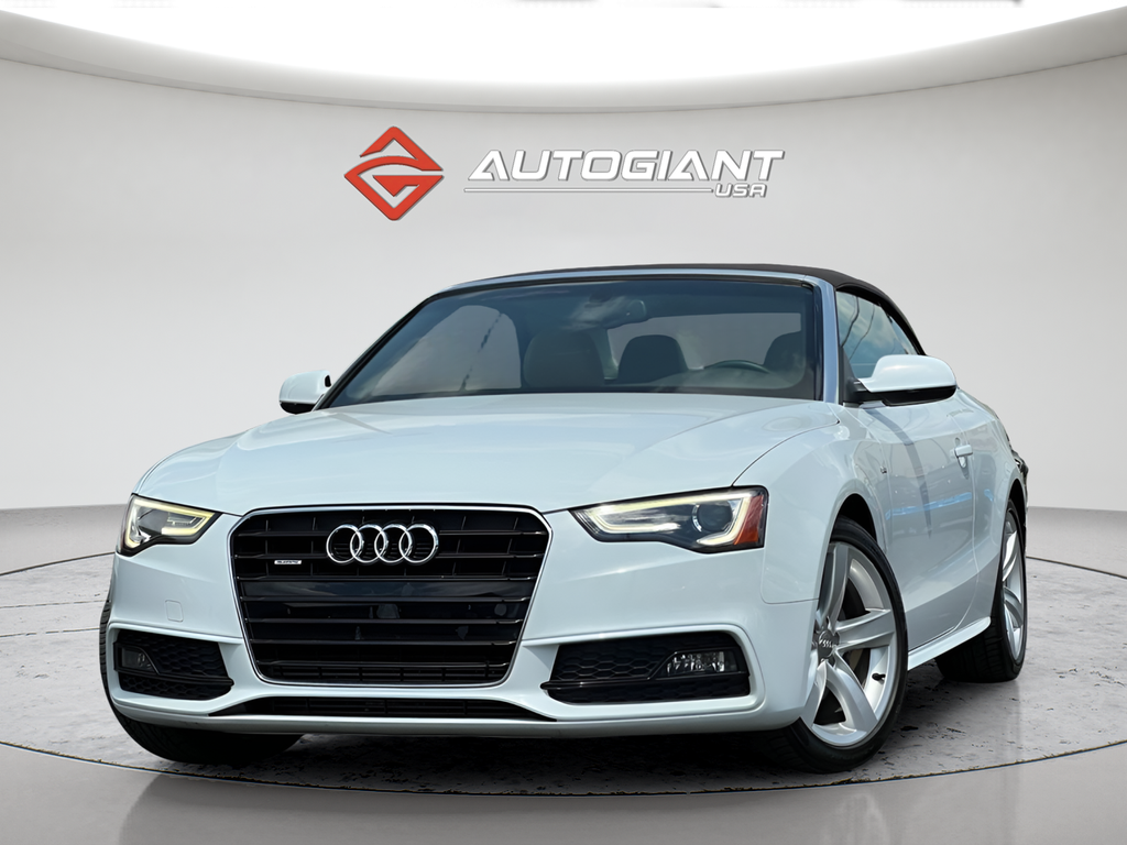 Brown Metallic 2015 Audi A5 2.0T quattro Premium Plus Cabriolet AWD Convertible All-Wheel Drive 8-Speed Automatic