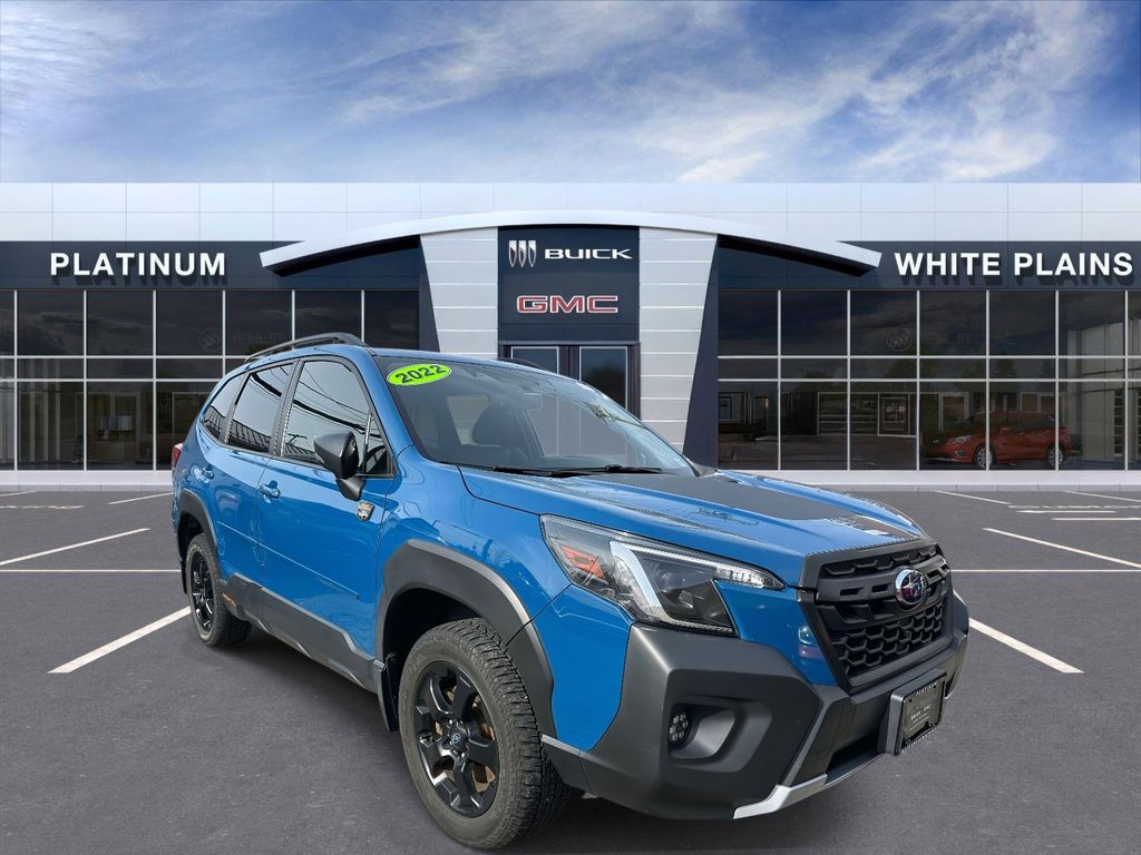 Geyser Blue 2022 Subaru Forester Wilderness Crossover AWD SUV / Crossover All-Wheel Drive Continuously Variable Transmission
