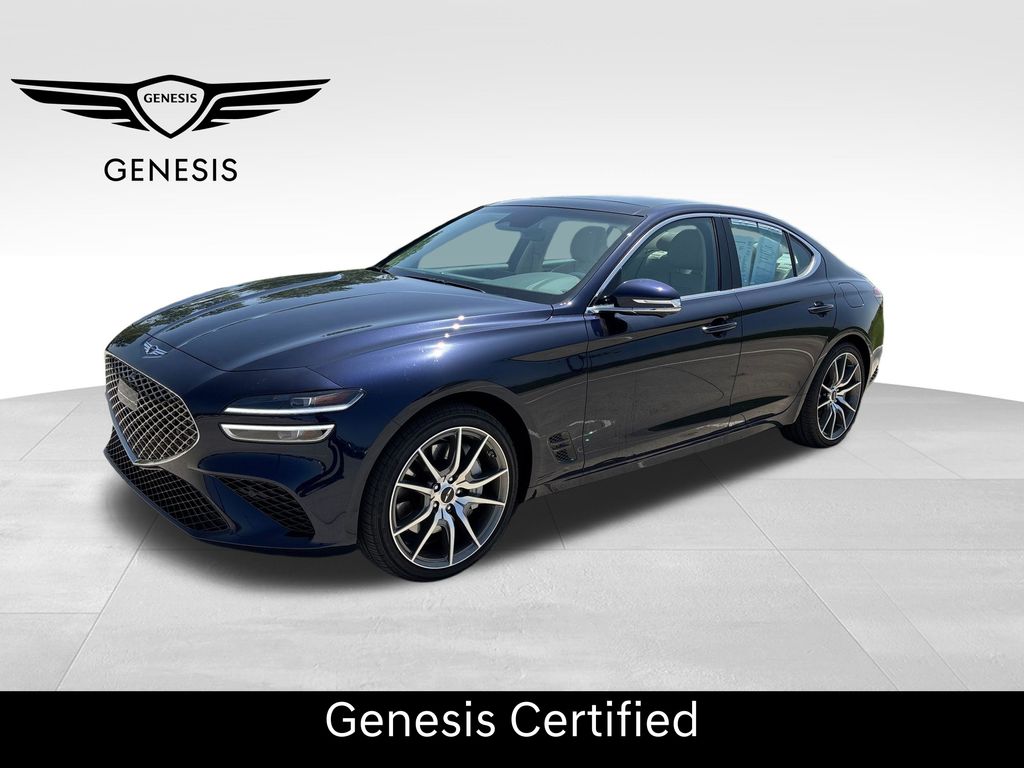 Capri Blue 2026 Genesis G70 2.5T Prestige AWD Sedan All-Wheel Drive 8-Speed Automatic