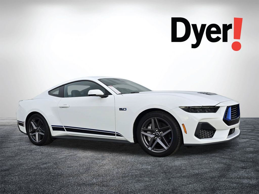 Oxford White 2025 Ford Mustang Coupe Rear-Wheel Drive Automatic