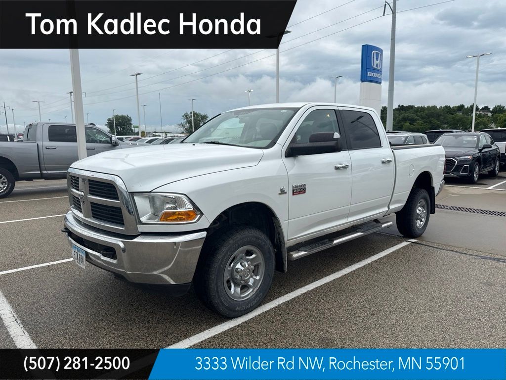 Bright White 2010 Dodge RAM 2500 Pickup Truck Four-Wheel Drive 6-Speed Automatic