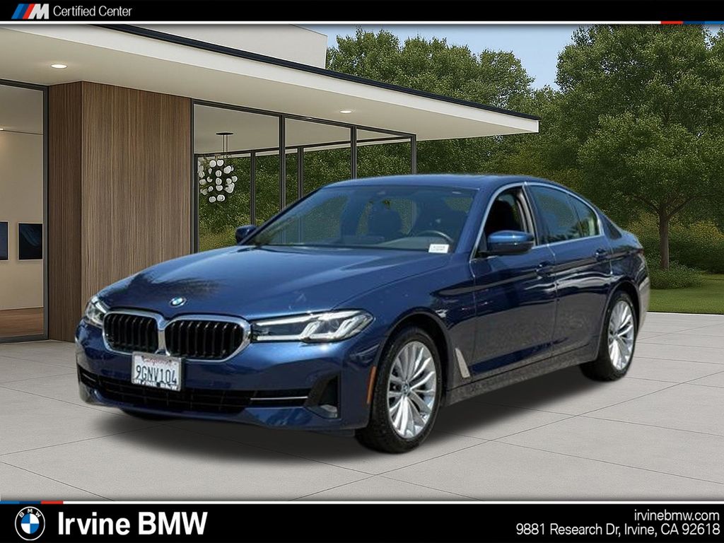Phytonic Blue Metallic 2023 BMW 5 Series Sedan Rear-Wheel Drive 8-Speed Automatic