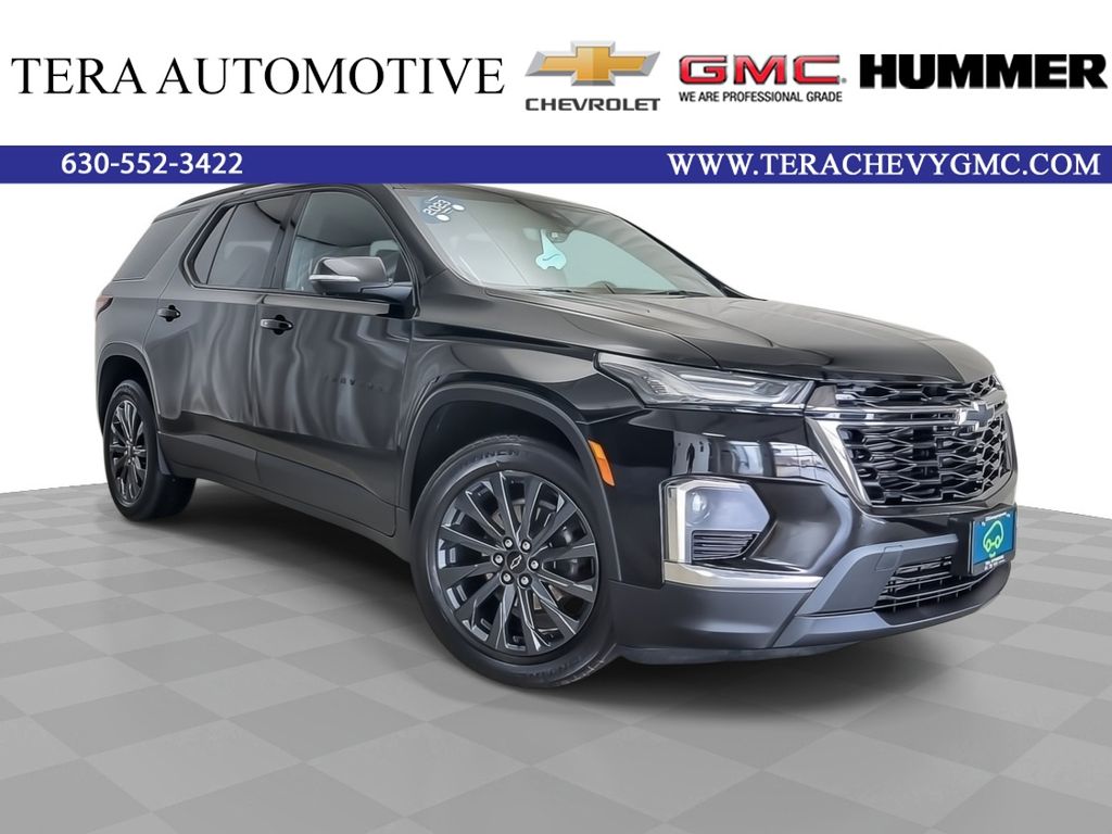 Black Metallic 2023 Chevrolet Traverse SUV / Crossover Four-Wheel Drive 9-Speed Automatic