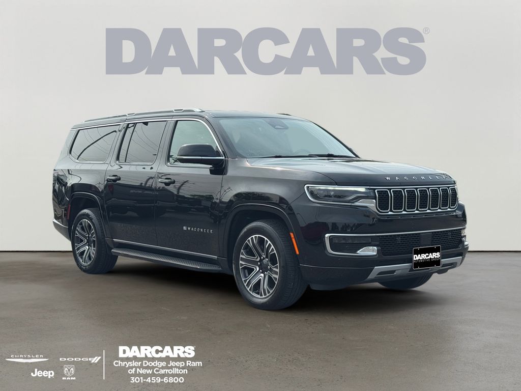 Diamond Black Crystal Pearlcoat 2024 Jeep Wagoneer L SUV / Crossover Four-Wheel Drive 8-Speed Automatic