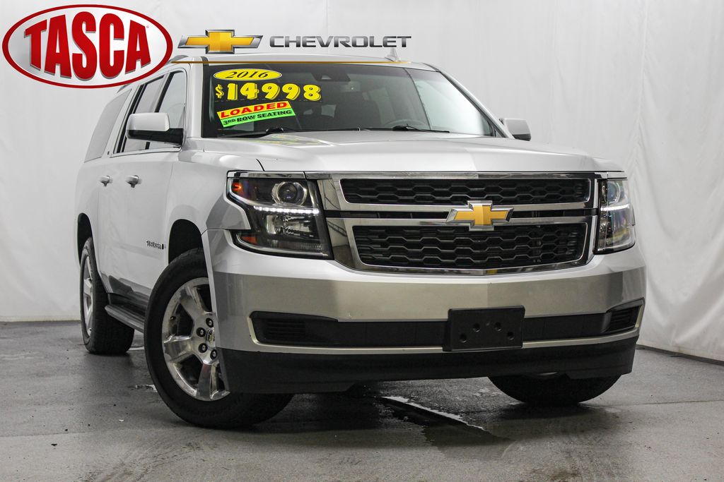 Silver 2016 Chevrolet Suburban SUV / Crossover Four-Wheel Drive 6-Speed Automatic Overdrive