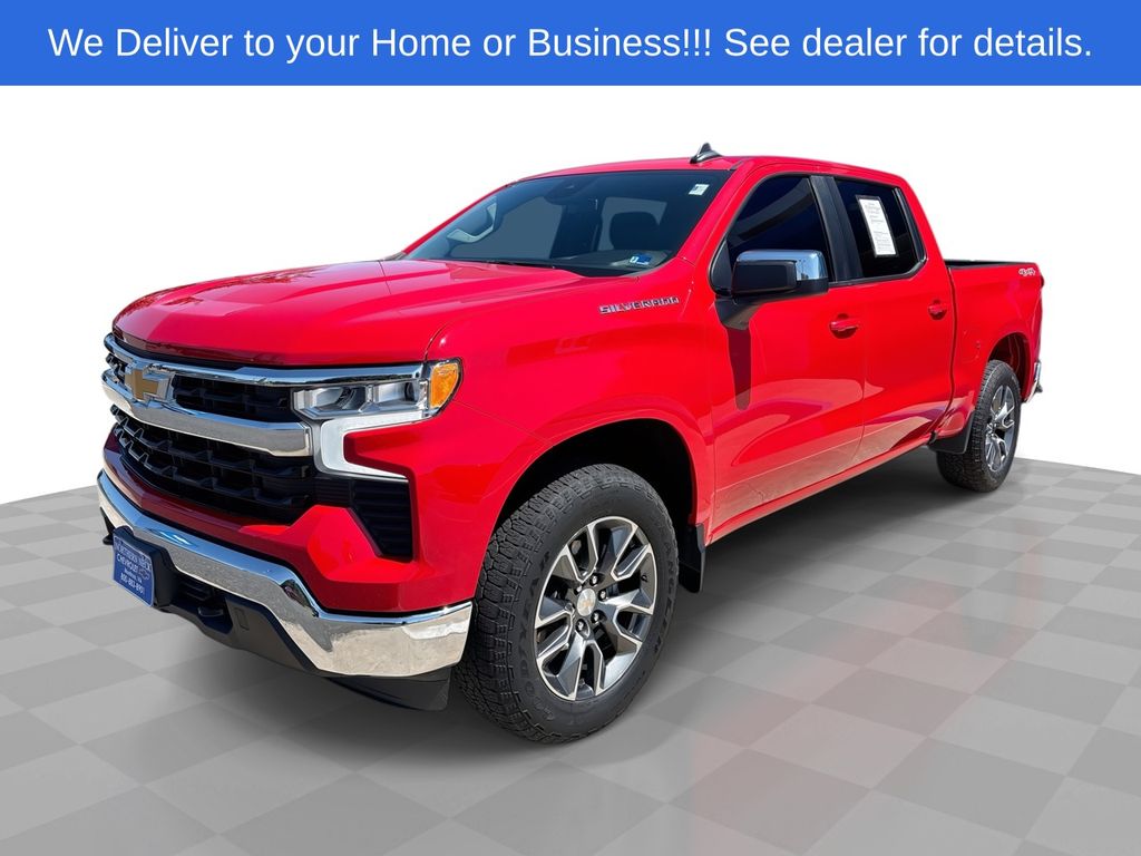 Red Hot 2024 Chevrolet Silverado 1500 Pickup Truck Four-Wheel Drive 8-Speed Automatic