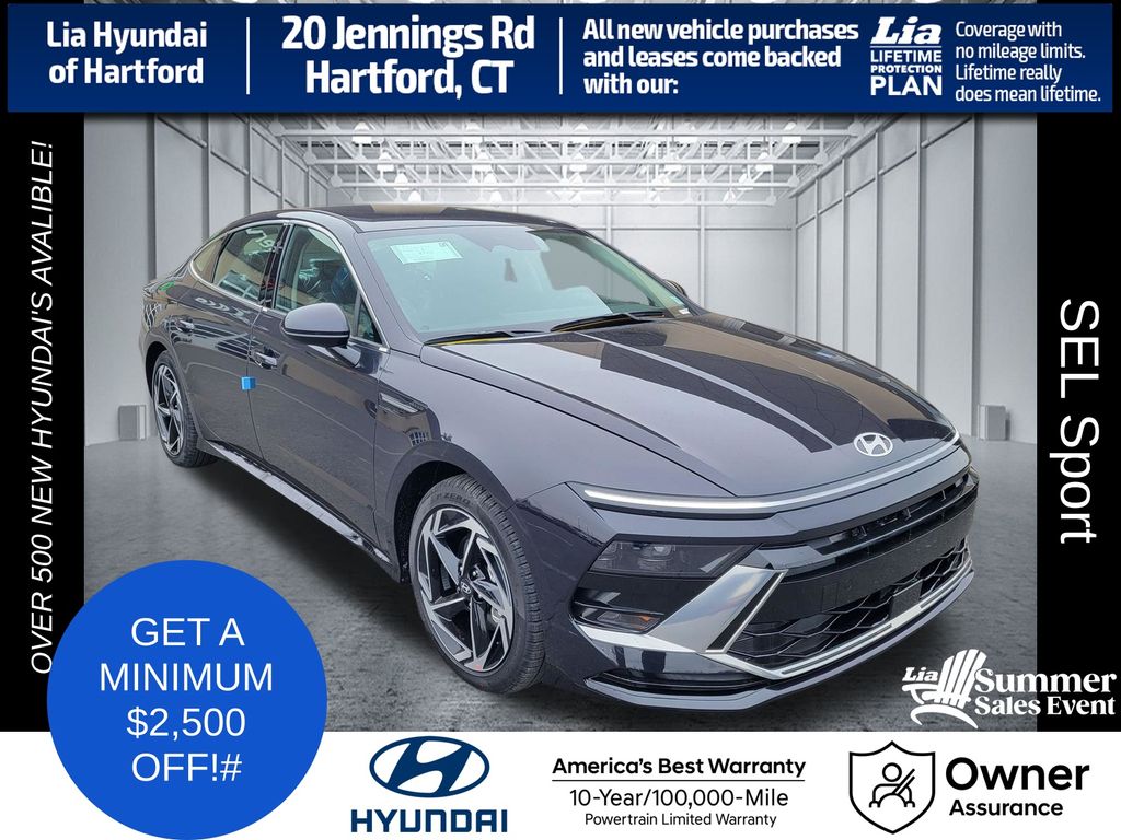 Carbon Blue 2026 Hyundai Sonata Sedan Front-Wheel Drive 8-Speed Automatic