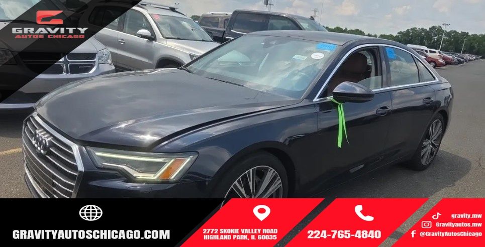 Firmament Blue Metallic 2020 Audi A6 Sedan All-Wheel Drive 7-Speed Automatic