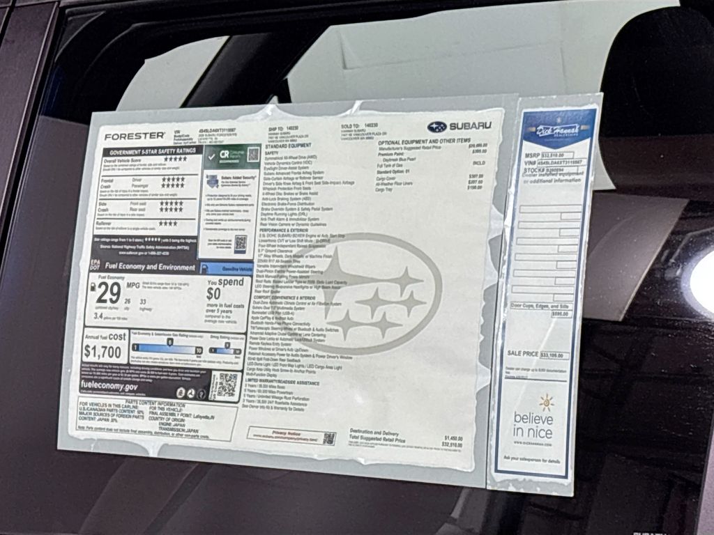 2026 Subaru Forester Base