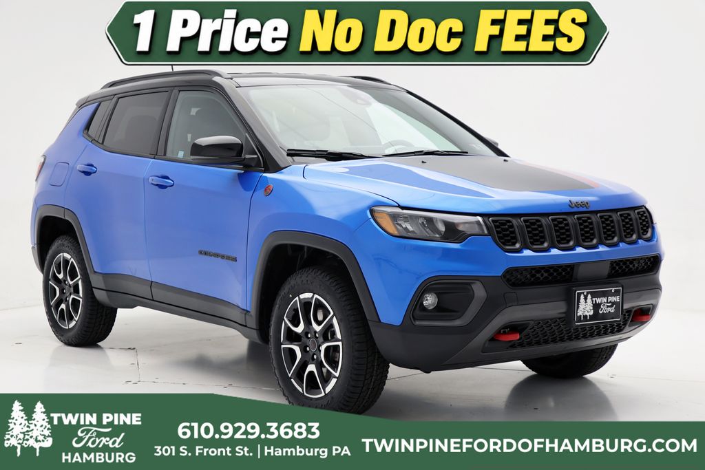 Hydro Blue Pearlcoat 2025 Jeep Compass SUV / Crossover Four-Wheel Drive Automatic