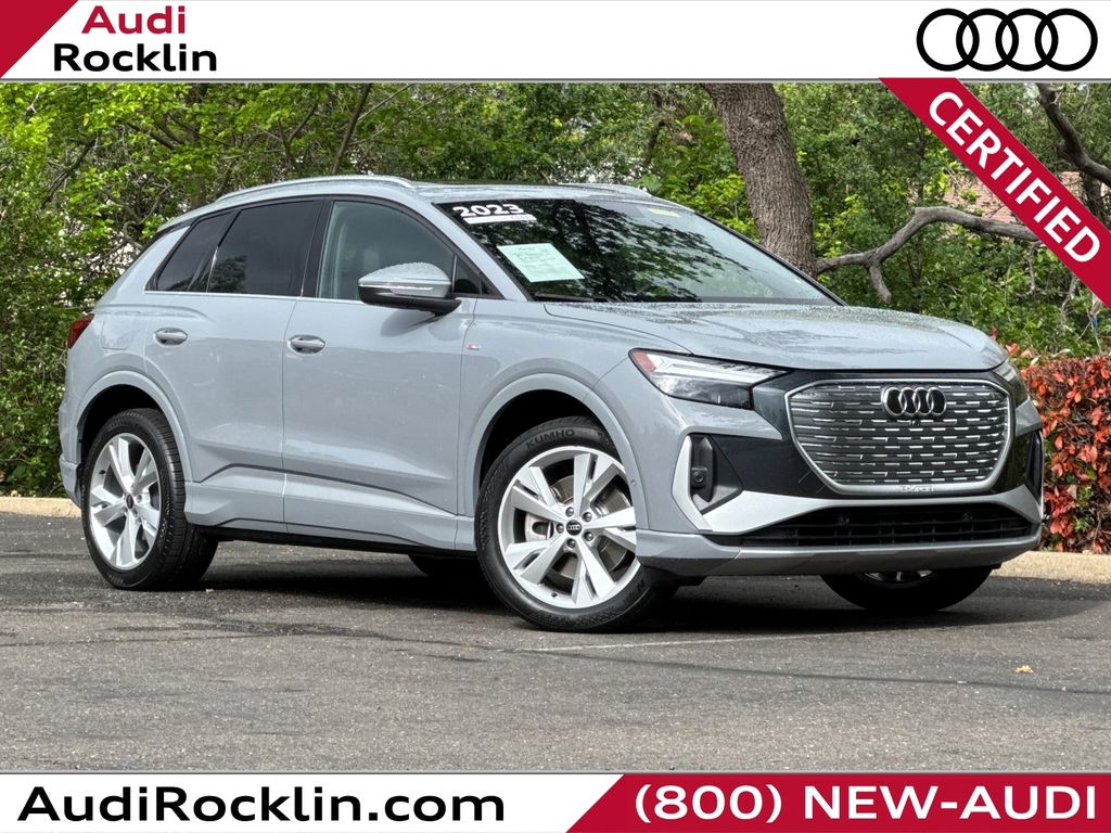 Gray 2023 Audi Q4 e-tron quattro Premium Plus 50 SUV / Crossover All-Wheel Drive Automatic