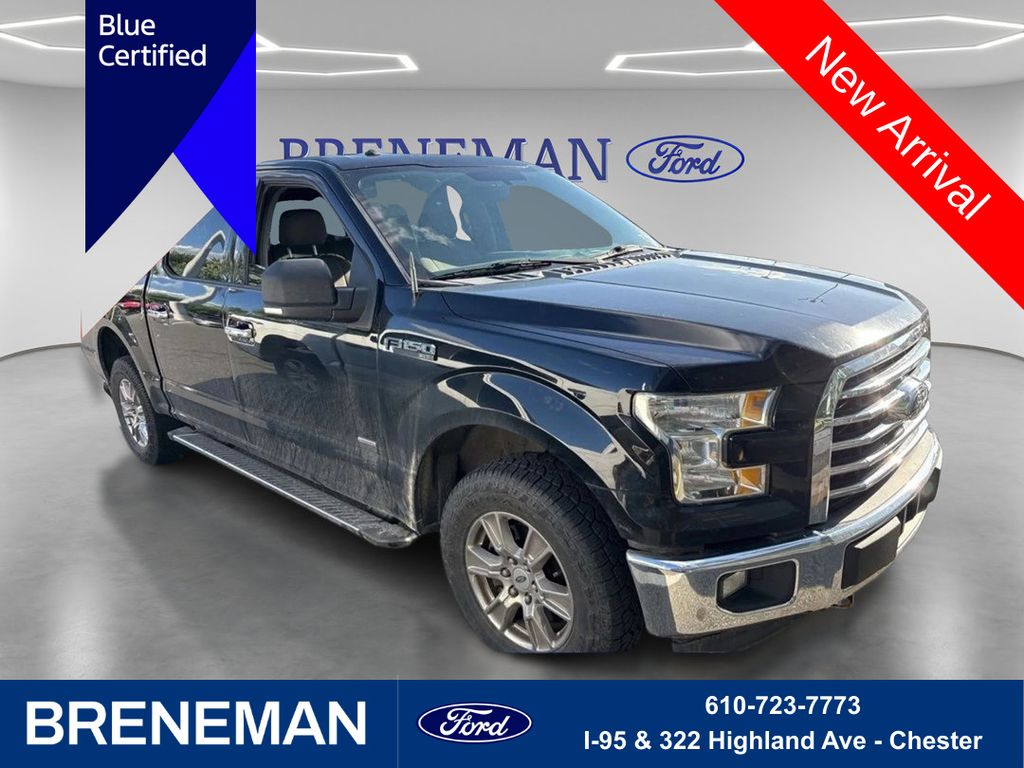 Shadow Black 2017 Ford F-150 XLT SuperCrew 4WD Pickup Truck Four-Wheel Drive Automatic