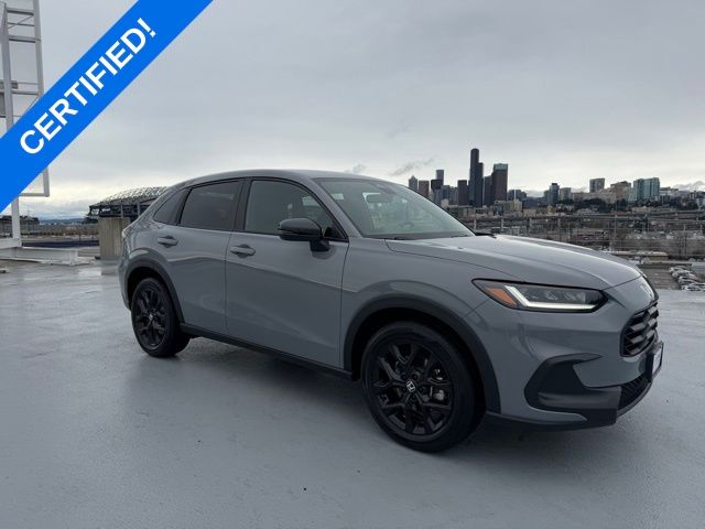 Urban Gray Pearl 2024 Honda HR-V Sport AWD SUV / Crossover All-Wheel Drive Continuously Variable Transmission