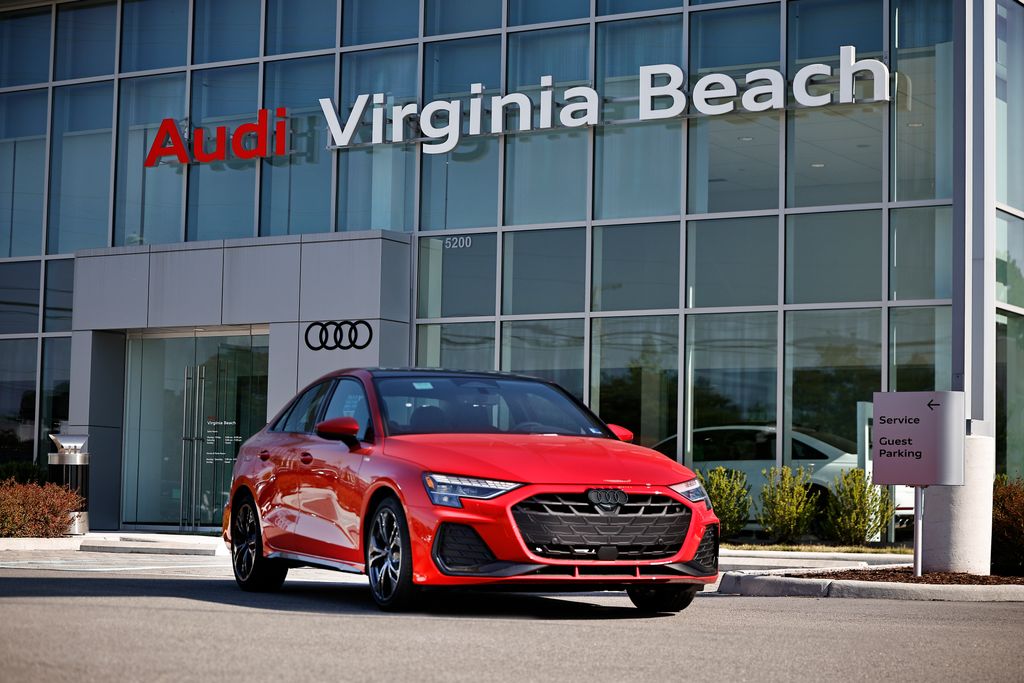 Progressive Red Metallic 2026 Audi A3 Hatchback 7-Speed Automatic