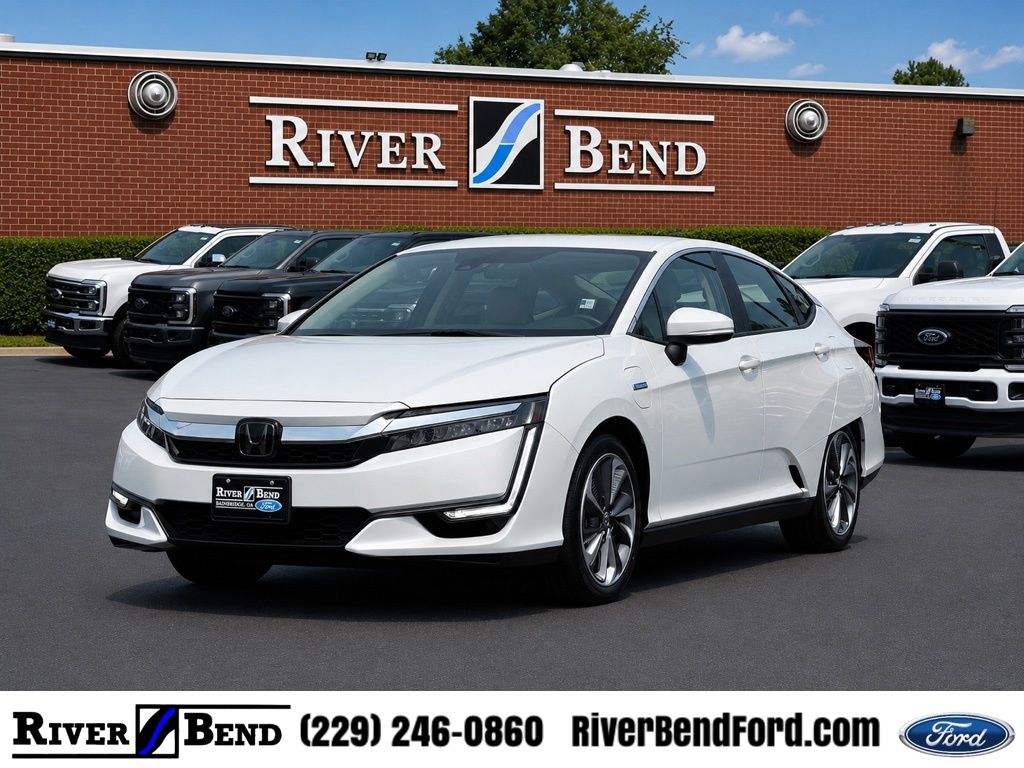 Platinum White Pearl 2021 Honda Clarity Hybrid Plug-In Sedan Front-Wheel Drive Continuously Variable Transmission