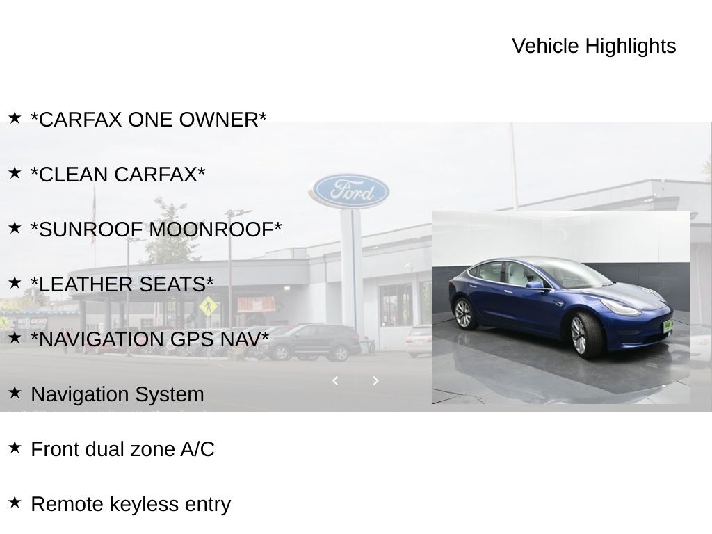 2019 Tesla Model 3 Standard Range Plus
