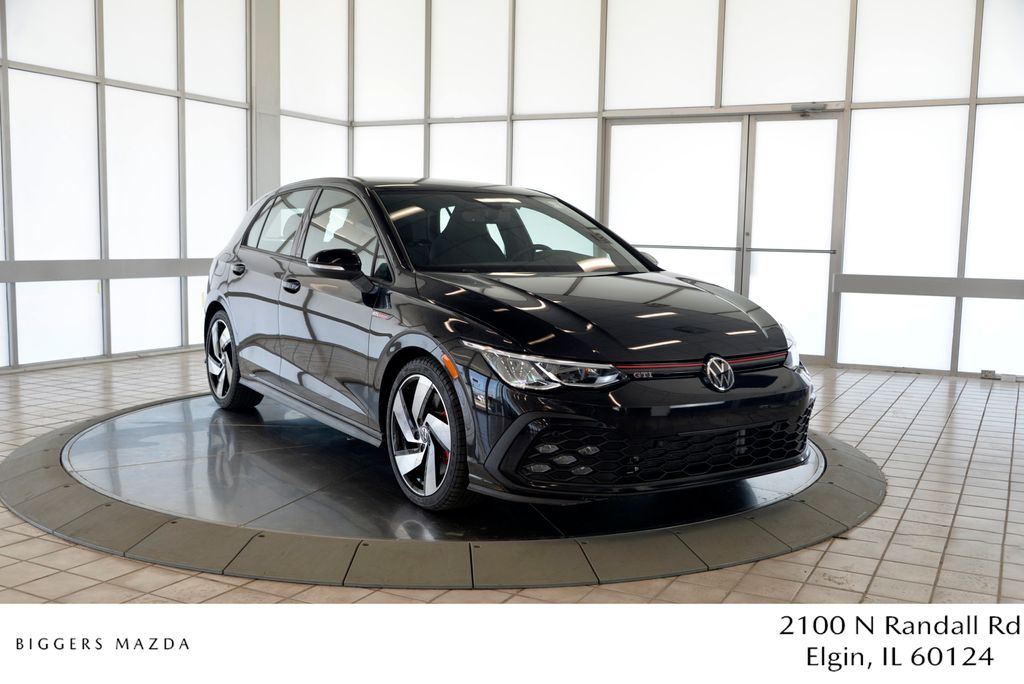 Black 2022 Volkswagen Golf GTI Hatchback Front-Wheel Drive 7-Speed Dual Clutch