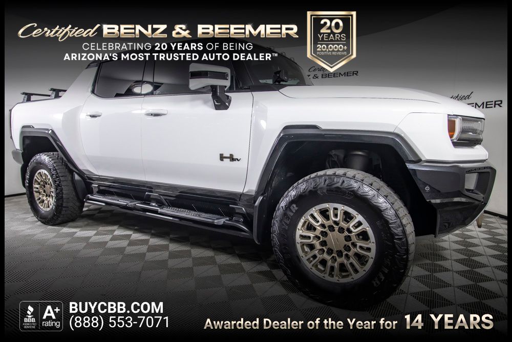 Interstellar White 2022 GMC Hummer EV Pickup Pickup Truck All-Wheel Drive 1-Speed Automatic