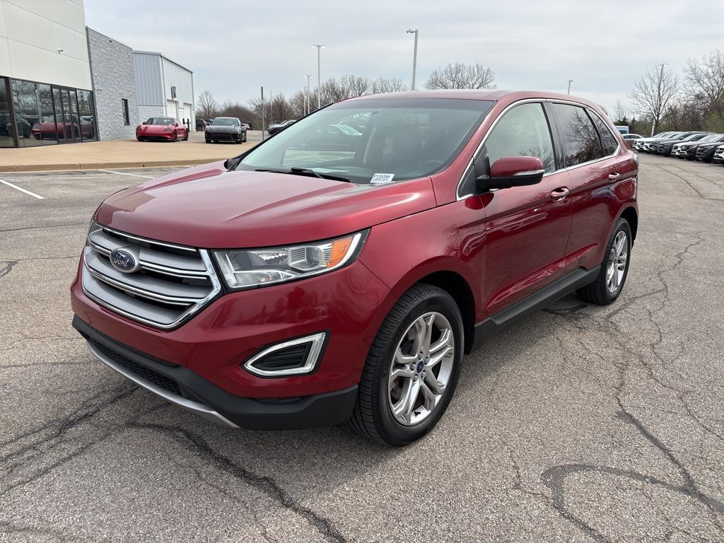 Ruby Red Metallic 2018 Ford Edge Titanium AWD SUV / Crossover All-Wheel Drive 6-Speed Automatic