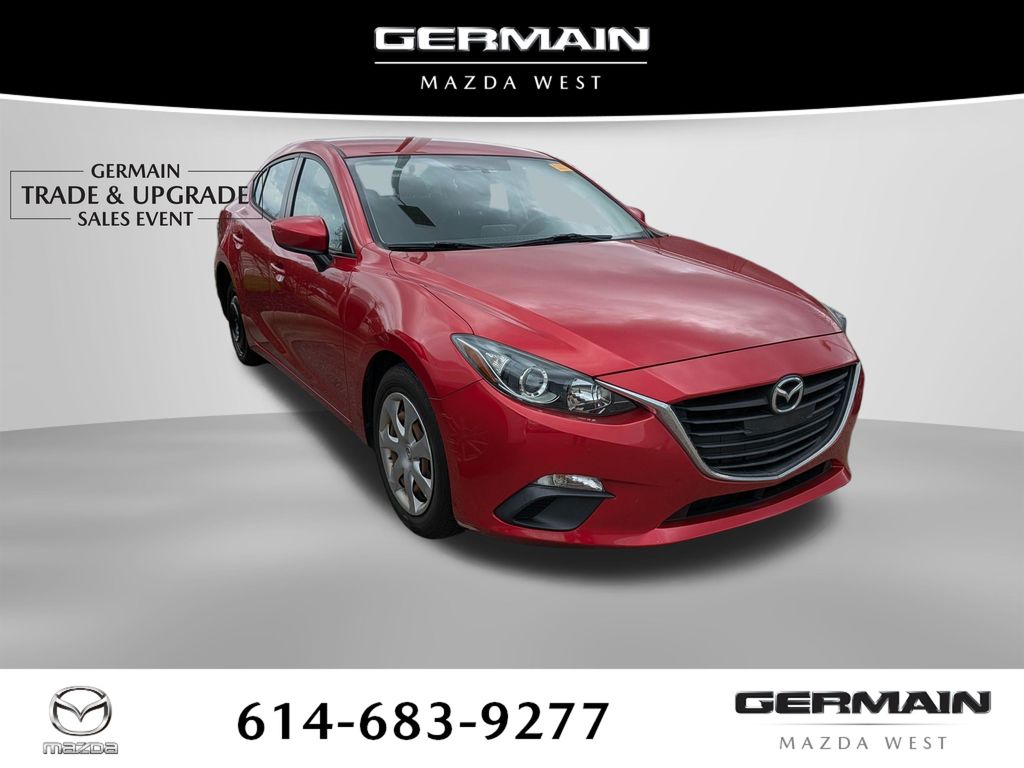 Soul Red Metallic 2015 Mazda MAZDA3 i Sport Sedan Front-Wheel Drive 6-Speed Automatic
