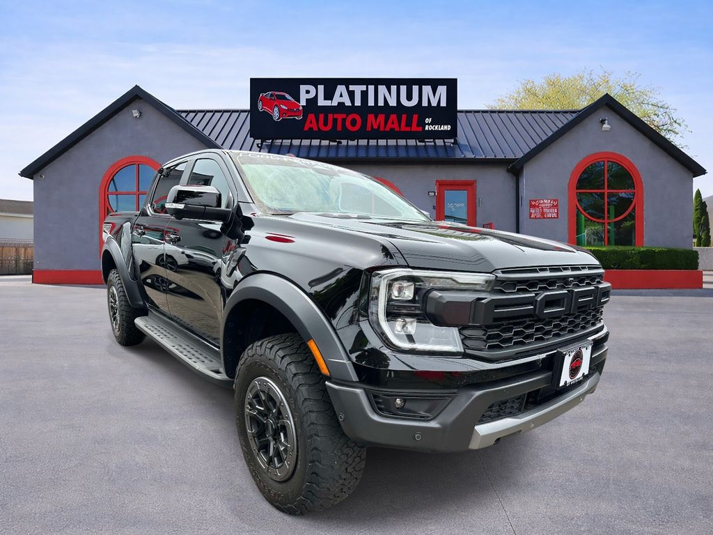 Shadow Black 2024 Ford Ranger Raptor SuperCrew 4WD Pickup Truck Four-Wheel Drive Automatic