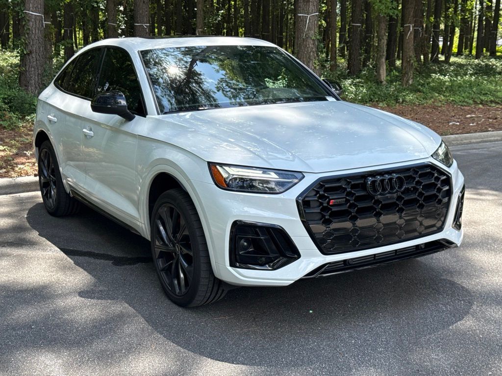 Glacier White Metallic 2025 Audi SQ5 Sportback Sedan All-Wheel Drive 8-Speed Automatic