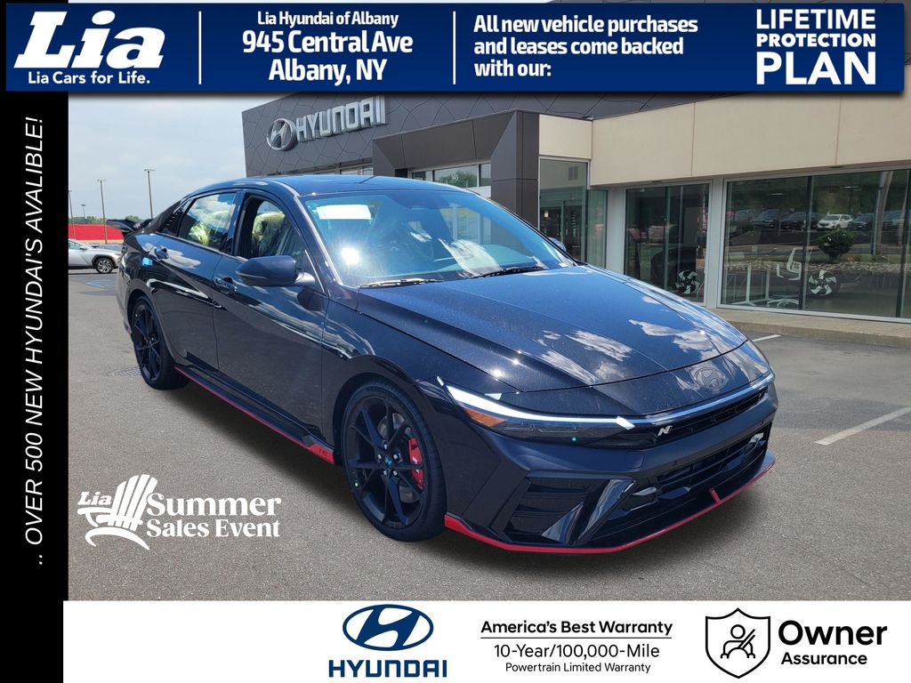 Abyss Black 2026 Hyundai Elantra N Sedan Front-Wheel Drive 8-Speed Automatic
