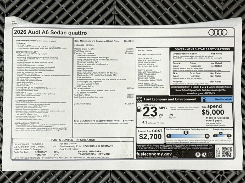 Thumbnail: 2026 Audi A6 - 9