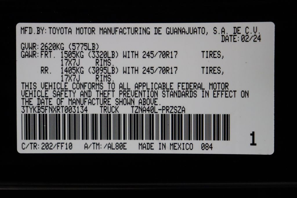 2024 Toyota Tacoma SR5 16