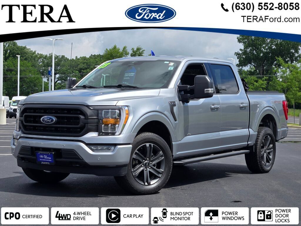 Silver Metallic 2023 Ford F-150 Pickup Truck Four-Wheel Drive Automatic