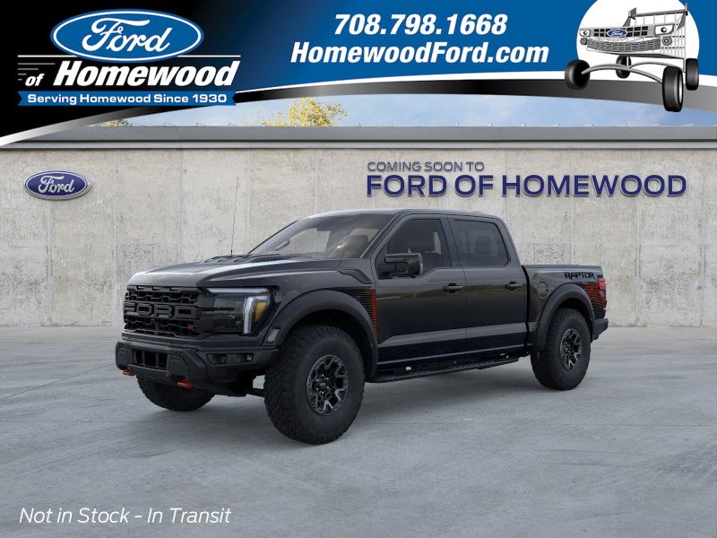Agate Black Metallic 2026 Ford F-150 Raptor SuperCrew 4WD Pickup Truck Four-Wheel Drive Automatic