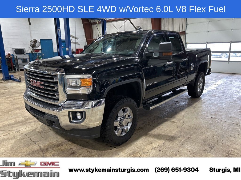 Onyx Black 2015 GMC Sierra 2500HD Pickup Truck Four-Wheel Drive 6-Speed Automatic Overdrive