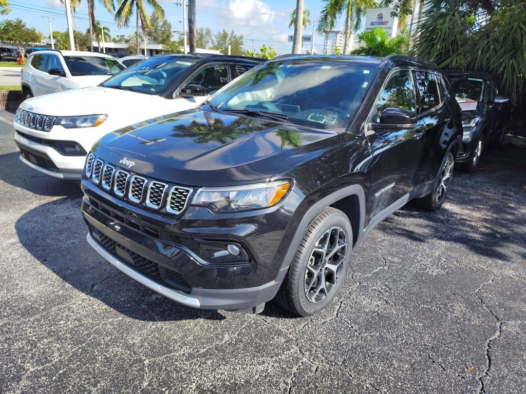 Diamond Black 2025 Jeep Compass SUV / Crossover Four-Wheel Drive 8-Speed Automatic