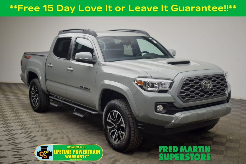 Lunar Rock 2023 Toyota Tacoma TRD Sport Double Cab 4WD Pickup Truck Four-Wheel Drive 6-Speed Automatic