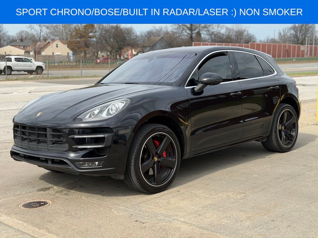 Black 2016 Porsche Macan Turbo AWD SUV / Crossover All-Wheel Drive 7-Speed Automatic
