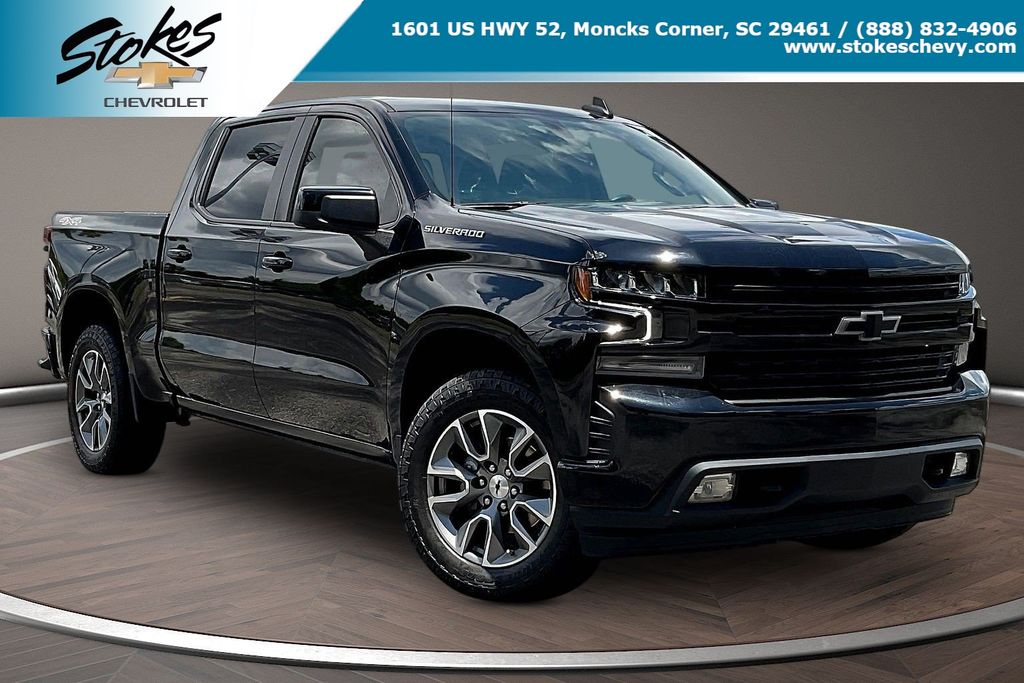 Black 2022 Chevrolet Silverado 1500 Pickup Truck Four-Wheel Drive 8-Speed Automatic
