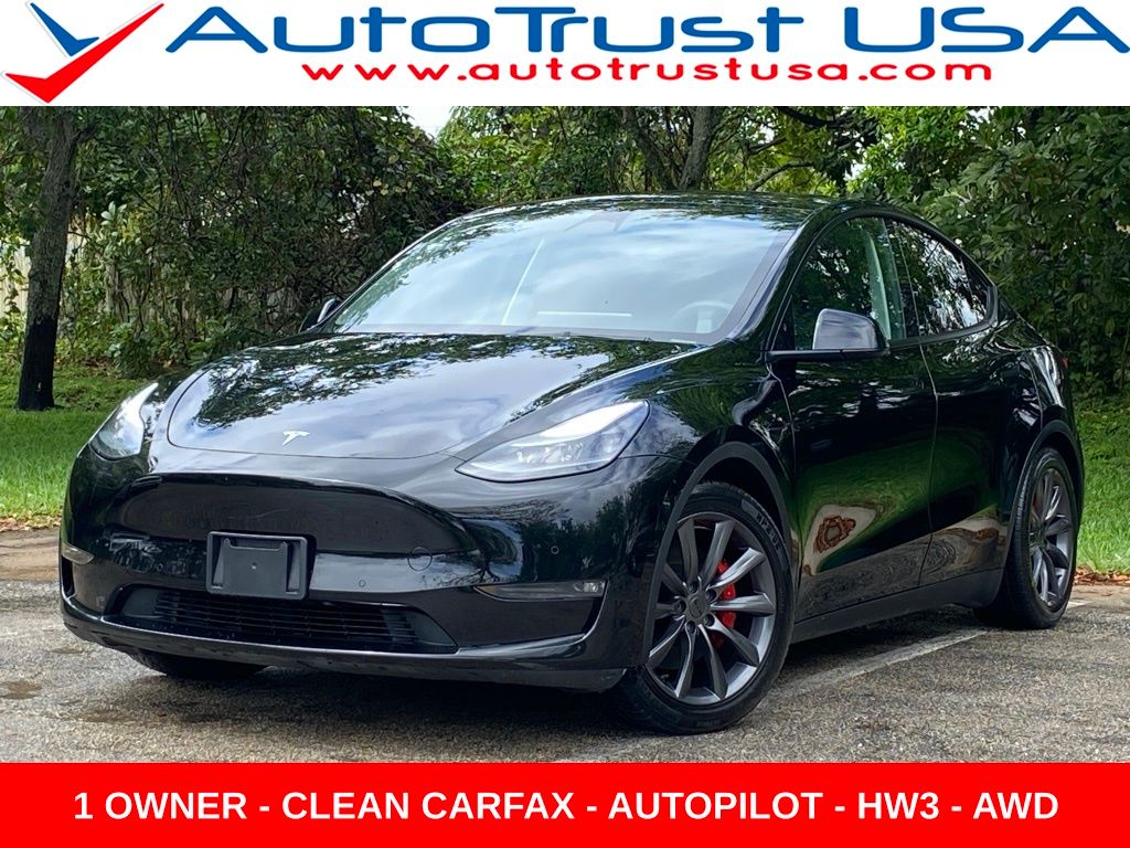Black 2022 Tesla Model Y Performance AWD SUV / Crossover All-Wheel Drive 1-Speed Automatic