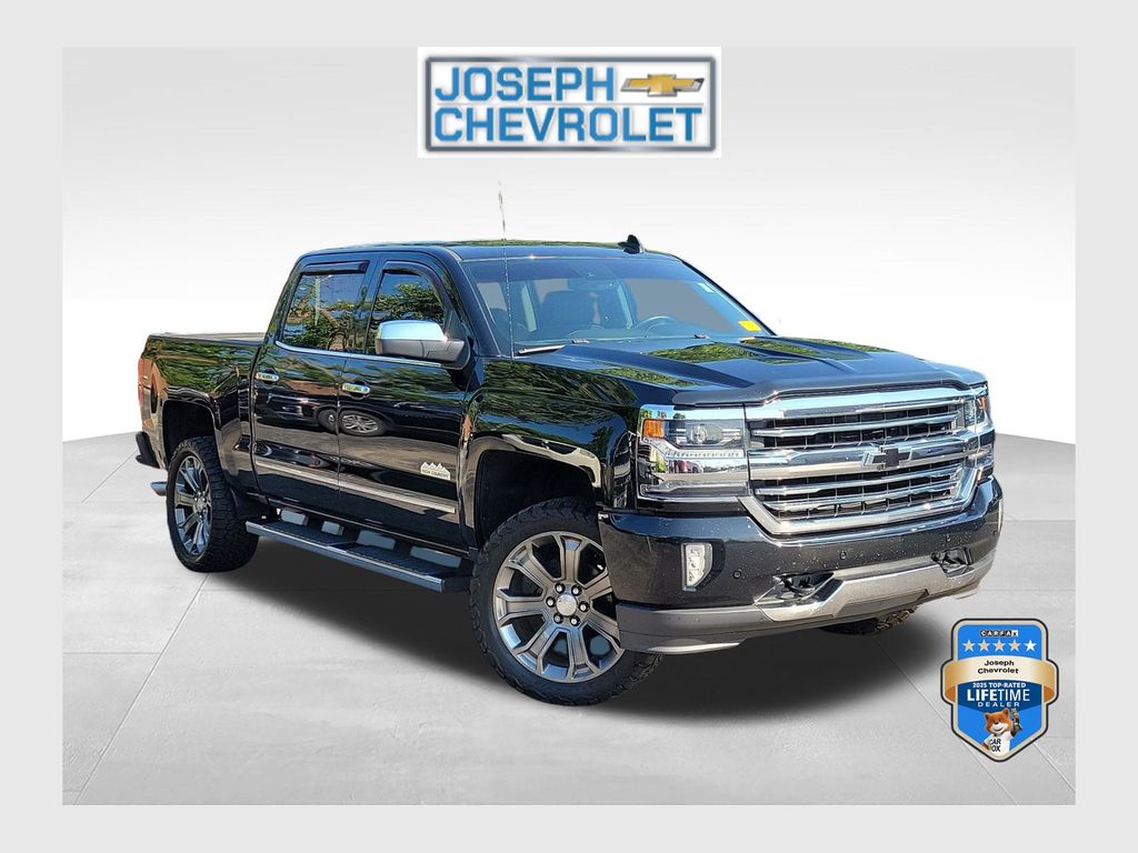 Black 2018 Chevrolet Silverado 1500 Pickup Truck Four-Wheel Drive 8-Speed Automatic Overdrive
