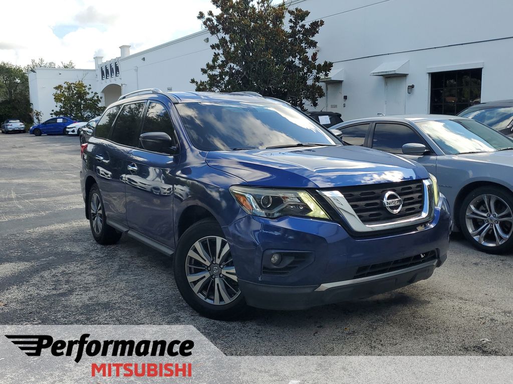 Caspian Blue Metallic 2020 Nissan Pathfinder SUV / Crossover Four-Wheel Drive Continuously Variable Transmission