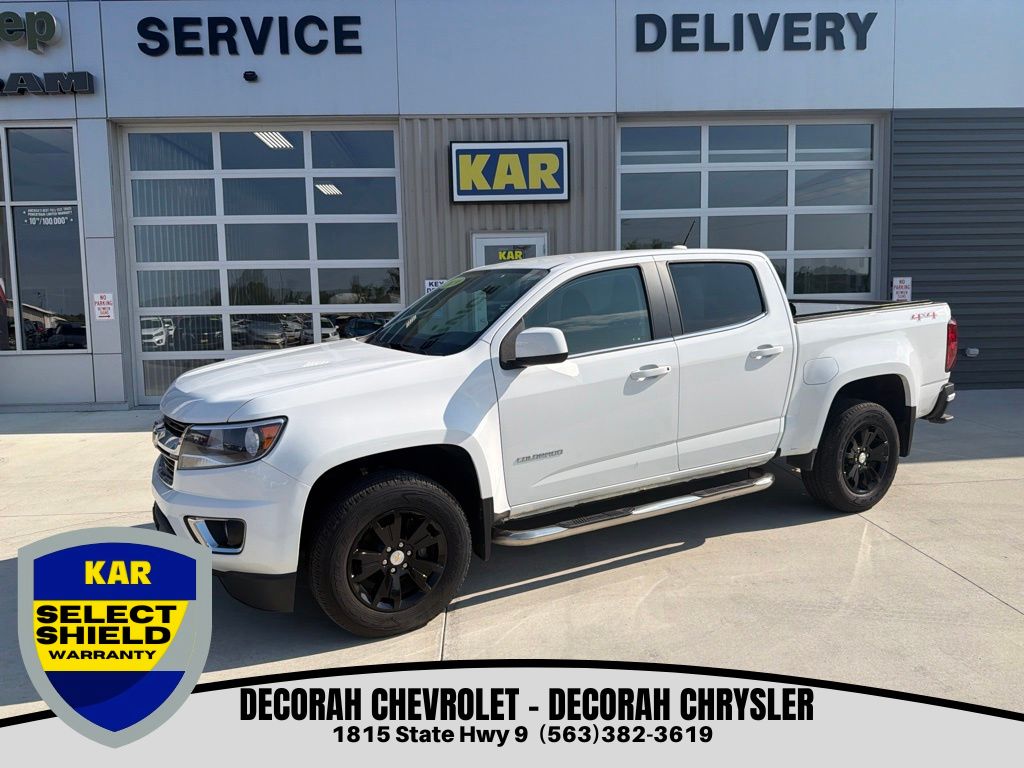 Summit White 2019 Chevrolet Colorado Pickup Truck Four-Wheel Drive 8-Speed Automatic