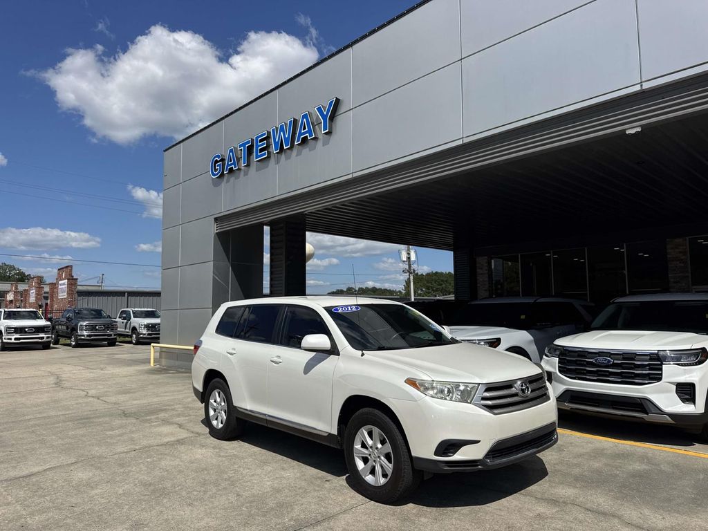 White (Blizzard Pearl) 2012 Toyota Highlander SUV / Crossover Front-Wheel Drive 6-Speed Automatic Overdrive