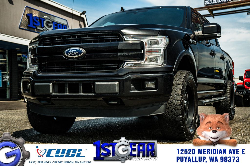 Black 2020 Ford F-150 Pickup Truck Four-Wheel Drive Automatic