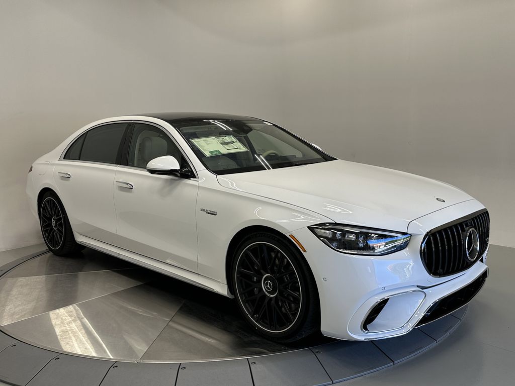 White 2026 Mercedes-Benz S-Class AMG S 63 E Performance 4MATIC Sedan All-Wheel Drive 9-Speed Automatic