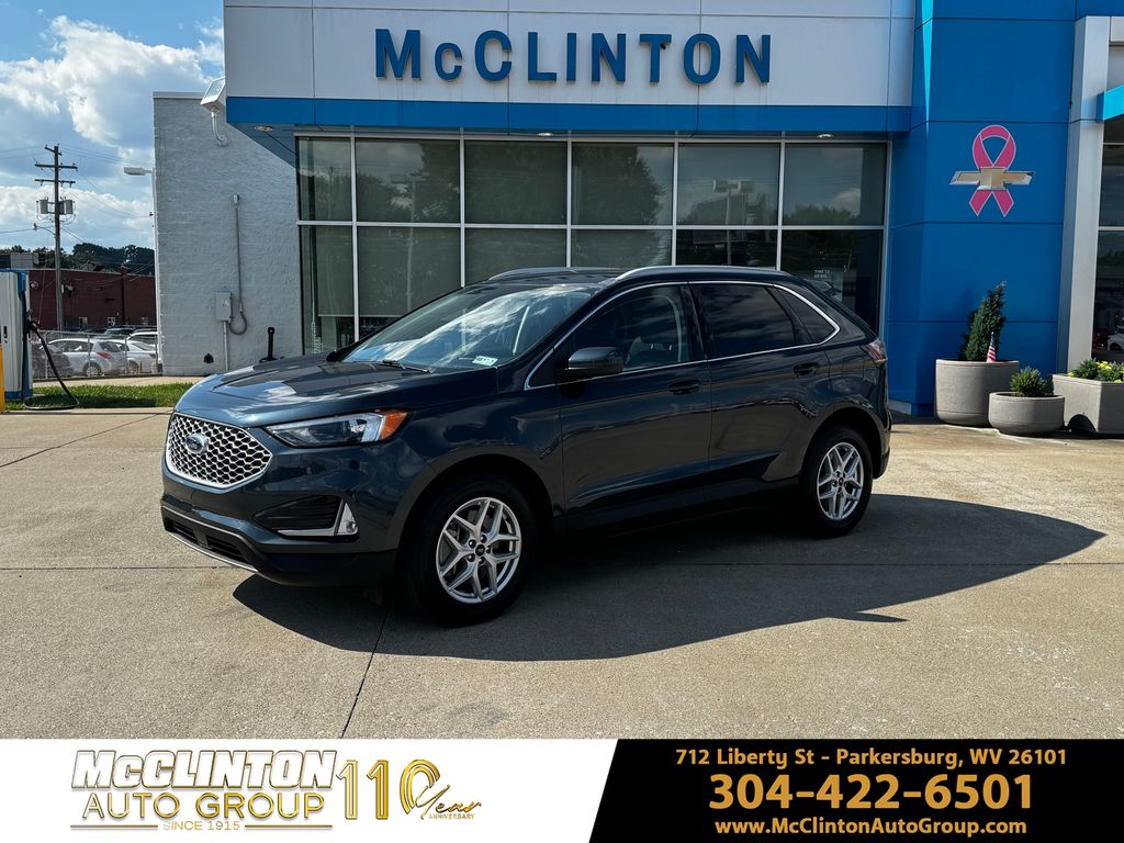 Blue Metallic 2024 Ford Edge SUV / Crossover All-Wheel Drive 8-Speed Automatic