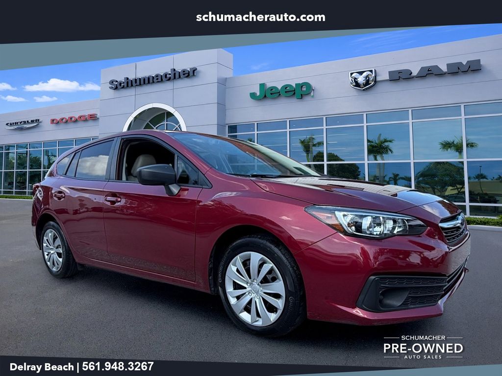 Crimson Red Pearl 2020 Subaru Impreza Hatchback All-Wheel Drive Continuously Variable Transmission