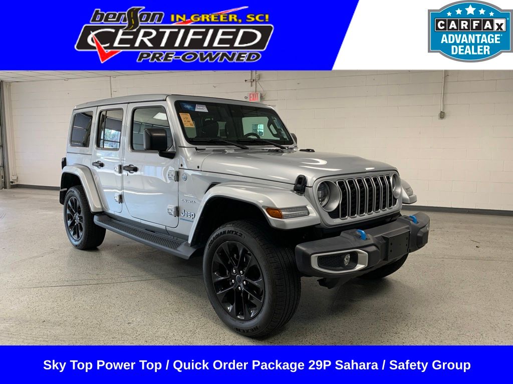 Silver 2024 Jeep Wrangler 4xe SUV / Crossover Four-Wheel Drive 8-Speed Automatic