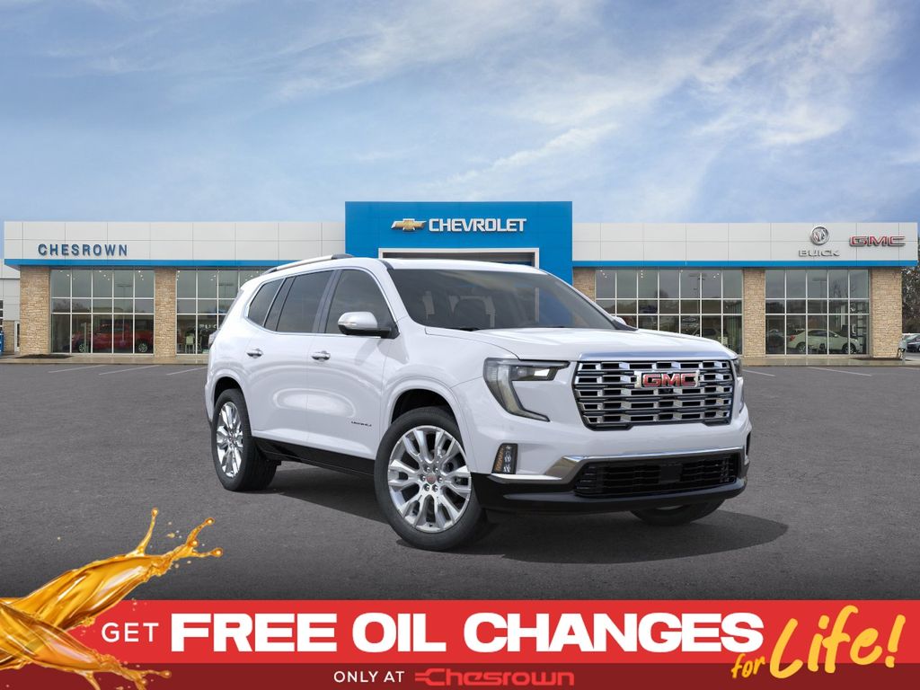 Glacier White Tricoat 2026 GMC Acadia Denali AWD SUV / Crossover Four-Wheel Drive 8-Speed Automatic